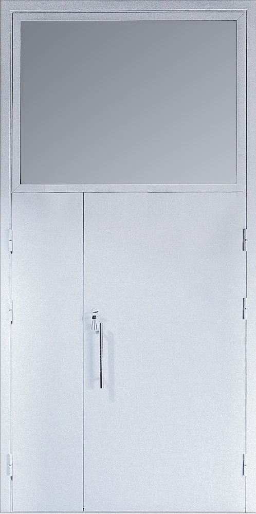 Дверь техническая ЛД-413 верхняя фрамуга с большим окном