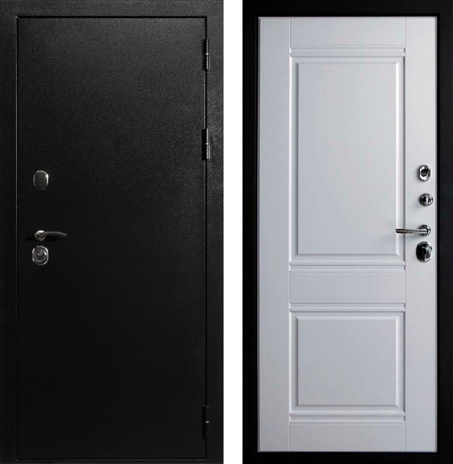 Металлическая утепленная дверь отделка из ПВХ ЛД-773 наружные эконом класс